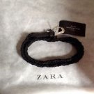 Zara BLOGGERS FAV BRAIDED LEATHER SQUARE BUCKLE BNWT