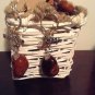 BELEIVE Lucky charm keychain handmade buckeye BNWT BROWN