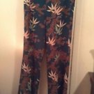 Zara woman printed crepe trousers BNWT  S, M, L green