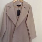 Zara Woman  Handmade double breasted  wool coat BNWT  Sand  M  one size
