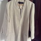 Zara Woman Rustic Linen coat BNWT  Sand L