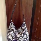 ZARA BEADED ETHNIC PRINT HANDBAG BNWT BLUEWHITE