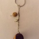 CUTE LUCKY CHARM BUCKEYE KEYCHAIN BROWN ALL NATURAL HANDMADE