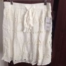 Zara Bloggers Fav CUTWORK SKIRT WITH BOW BNWT L & XS available WHITE