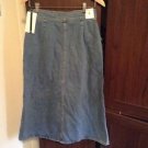 Zara Bloggers Fav Button Down Long Denim/Jeans Skirt BNWT M blue