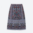 Zara woman multicoloured MID LENGTH EMBROIDERED. SKIRT M BNWT rrp $100 up