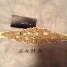 Zara woman Jewel Obi belt BNWT ONE SIZE FITS ALL 34 US Ecru