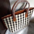 Original Zara brown ivory check print  Tote bag BNWT  2015 SS