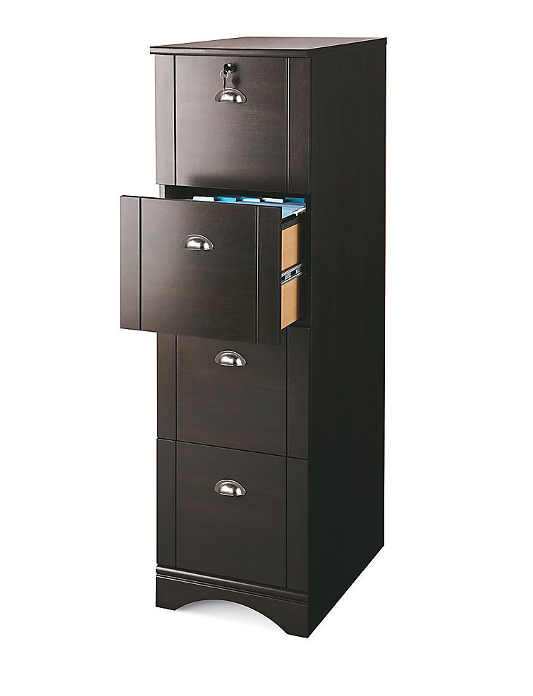 Realspace Dawson 4Drawer Vertical File 54"H x 15 1/2"W x 21 3