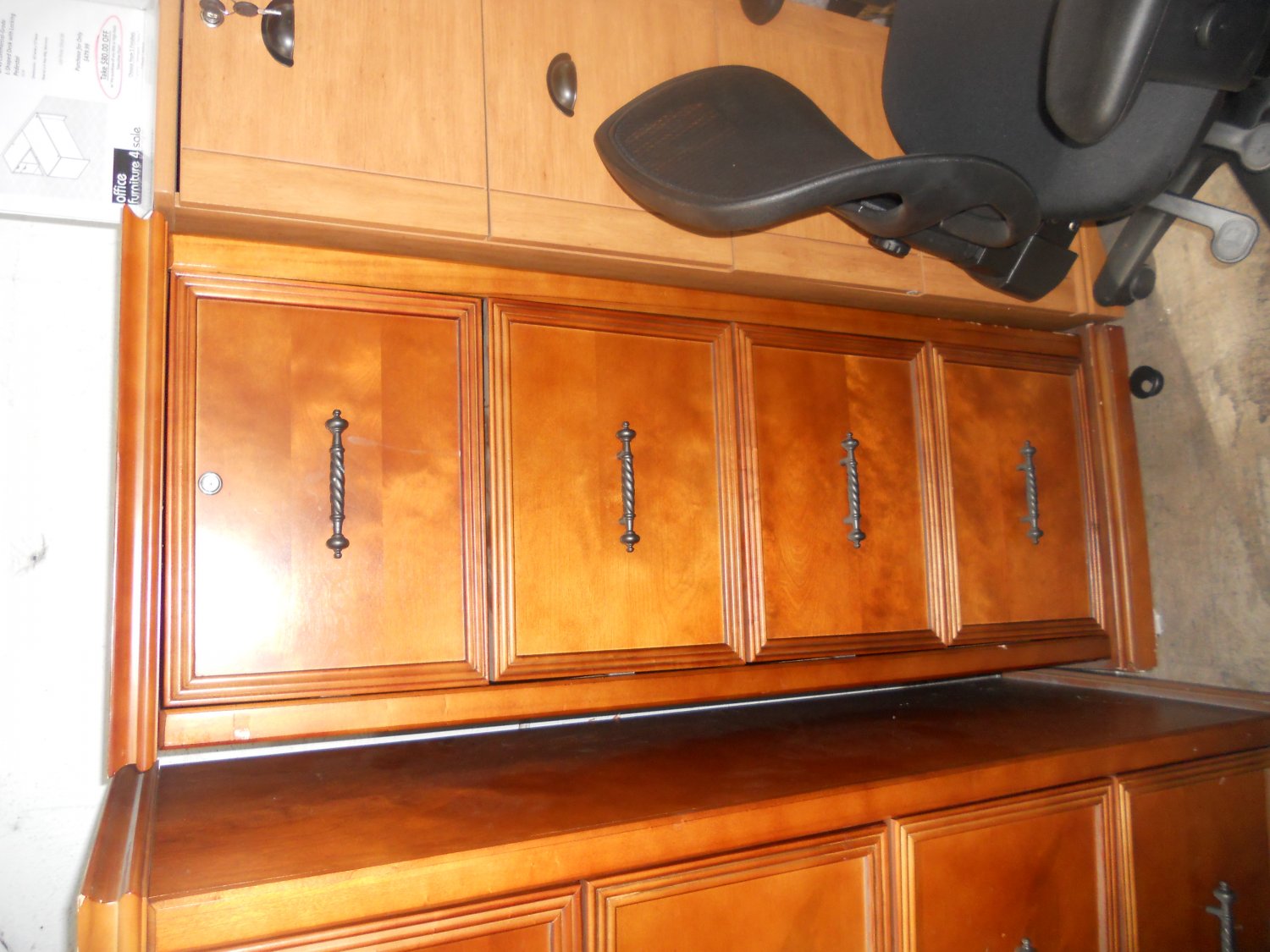 Realspace Premium Wood File 4 Drawers, 55 2/5"H x 21"W x 18 9/