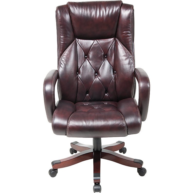 Realspace Carlton Executive Big & Tall Bonded Leather Chair, Espresso