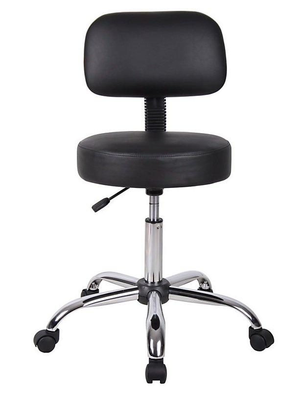 Boss Medical Stool With Back, 27