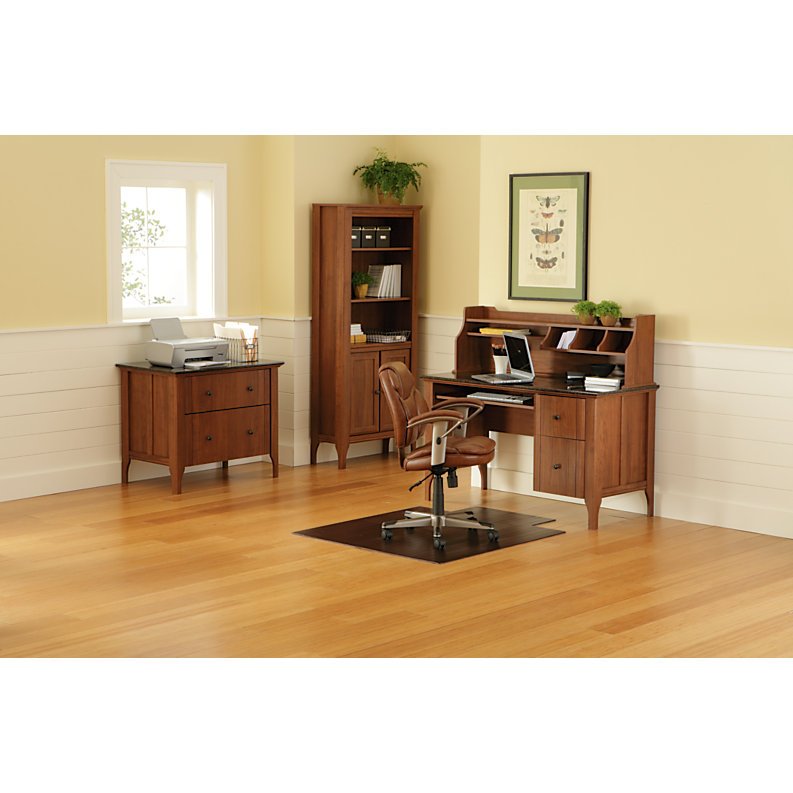 Sauder Appleton Faux Marble Top Computer Desk, Sand Pear