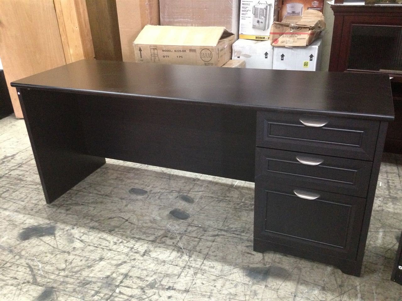 Realspace Magellan Performance Collection Straight Desk, Espresso
