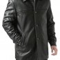 BGSD Men's "Samuel" New Zealand Lambskin Leather Car Coat (Regular Big & Tall)