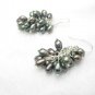 freshwater rice black pearl cluter earring in grape shape design,00135EC