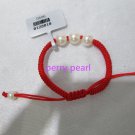 pure pearl red sillk Knotted bracelet for baby gift,00143SC