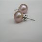 pure natural pearl  stud earring , several colors,00218EB
