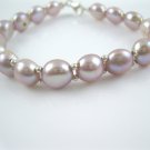 single strand freshwate  button pearl bracelet  with 925 silver space bead,00239SB