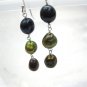 freshwater irregular pearl dangle earring,multicolor,00035EL