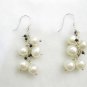 freshwater cultured pototo pearl cluster earring in grape shape design,01178EM