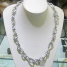 freshwater cultured grey rice pearl endless necklace,00327XM