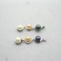three piece bread pearl pendant with silver setting,00091DB