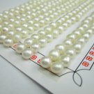 10 pair 5-6mm  white freshwater pearl  flat bead，DIY jewelry findings ,00002KB