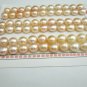 1 pair 8-9mm Pink freshwater button  pearl bead&iuml;&frac14;�Half-drilled , 00006KB
