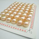 1 pair 9-10mm pink semiround  freshwater pearl bead,DIY jewelry findings,00009KB