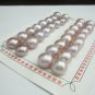 1 pair 11-12mm purple freshwater button pearl bead for stud earring making ,00014KB