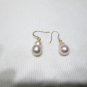 irregular peanut pearl earring,fish hook ear wire,00177EY