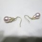 irregular peanut pearl earring,fish hook ear wire,00177EY