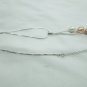 hree color  cultured drop pearl necklace with 925 silver snake chian,00131XM