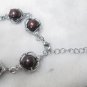 black cultured big pearl alloy bracelet with extender chain,00140SB