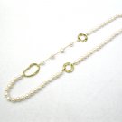9-10mm potato Cultured pearl Long sweater necklace,00139XC