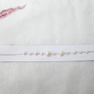 freshwater big and small pearl station bracelet on 925 silver ball chain ,00142SC