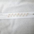rice natural pearl and crystal bracelet with lobster clasp,00145SM