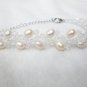 rice natural pearl and crystal bracelet with lobster clasp,00145SM