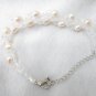 rice natural pearl and crystal bracelet with lobster clasp,00145SM