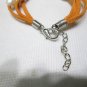big hole freshwater circle pearl bracelet with Faux Suede cord,00211SM