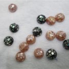 12mm  semiround abalone shell bead loose, DIY jewelry findings ,00270XY01