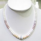 multicolor Freshwater Pearl Graduated Necklace,00314XS