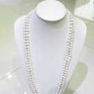simple freshwater potato pearl long necklace for sweater in winter,60inch,00320XC