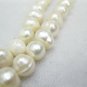 6-7mm freshwater ringed pearl on temporary strand,01001XC