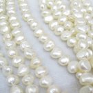 7-8mm natural  freshwater  nugget pearl on temporary strand,01008XLB
