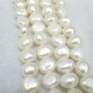 10-11mm irregular  freshwater nugget pearl loose strand in whosale,14.5inch long,01011XL