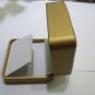 gold Leatherette jewelry box for pearl earring,01023BE
