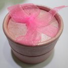 Pink color cardboard ring box for pearl jewelry，01026BJ