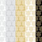 12 Digital Scrapbook Paper Arabesque Pattern